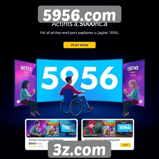 Acessibilidade e interface do usuário em 5956.com